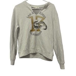 Treasure & Bond Gray Graphic Sweatshirt